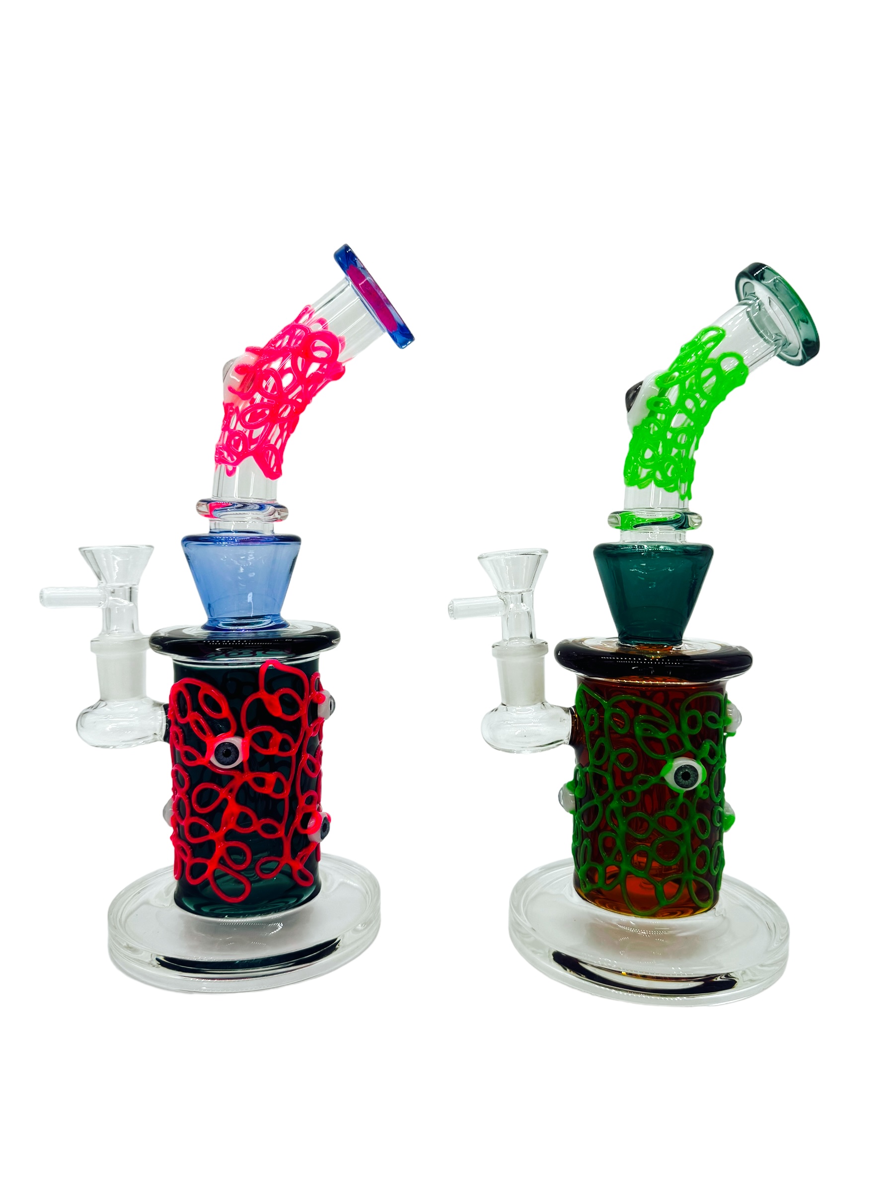 CRAZY EYES WATERPIPE ASSORTED COLOR 9.5"