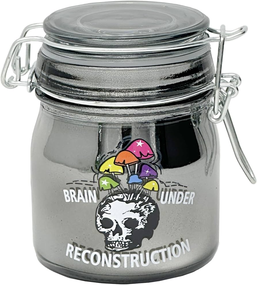 BRAIN UNDER RECONSTRUCTION MEDIUM STASH JAR - DISPLAY OF 3