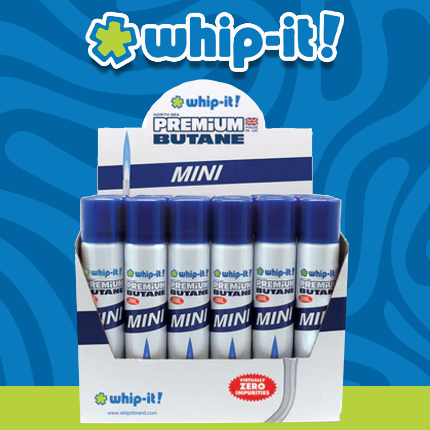 WHIP IT PREMIUM XL BUTANE 540ML - DISPLAY OF 12