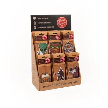 FRESH FREHENERS CAR HANGER COUNTER DISPLAY OF 72