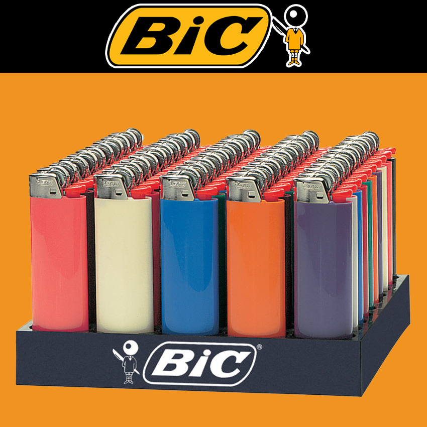 BIC BLANK LIGHTER - DISPLAY OF 50
