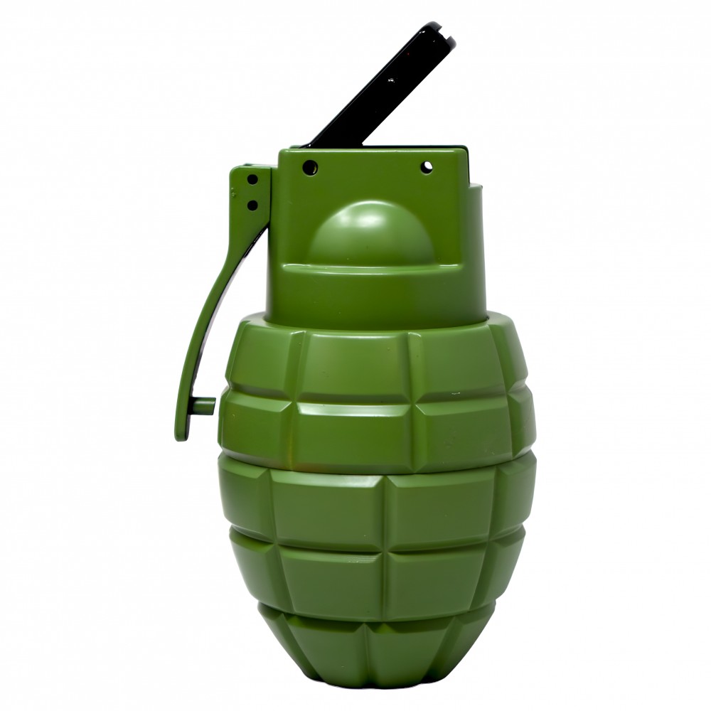 GRENADE PIPE WITH GRINDER ASSORTED COLOR