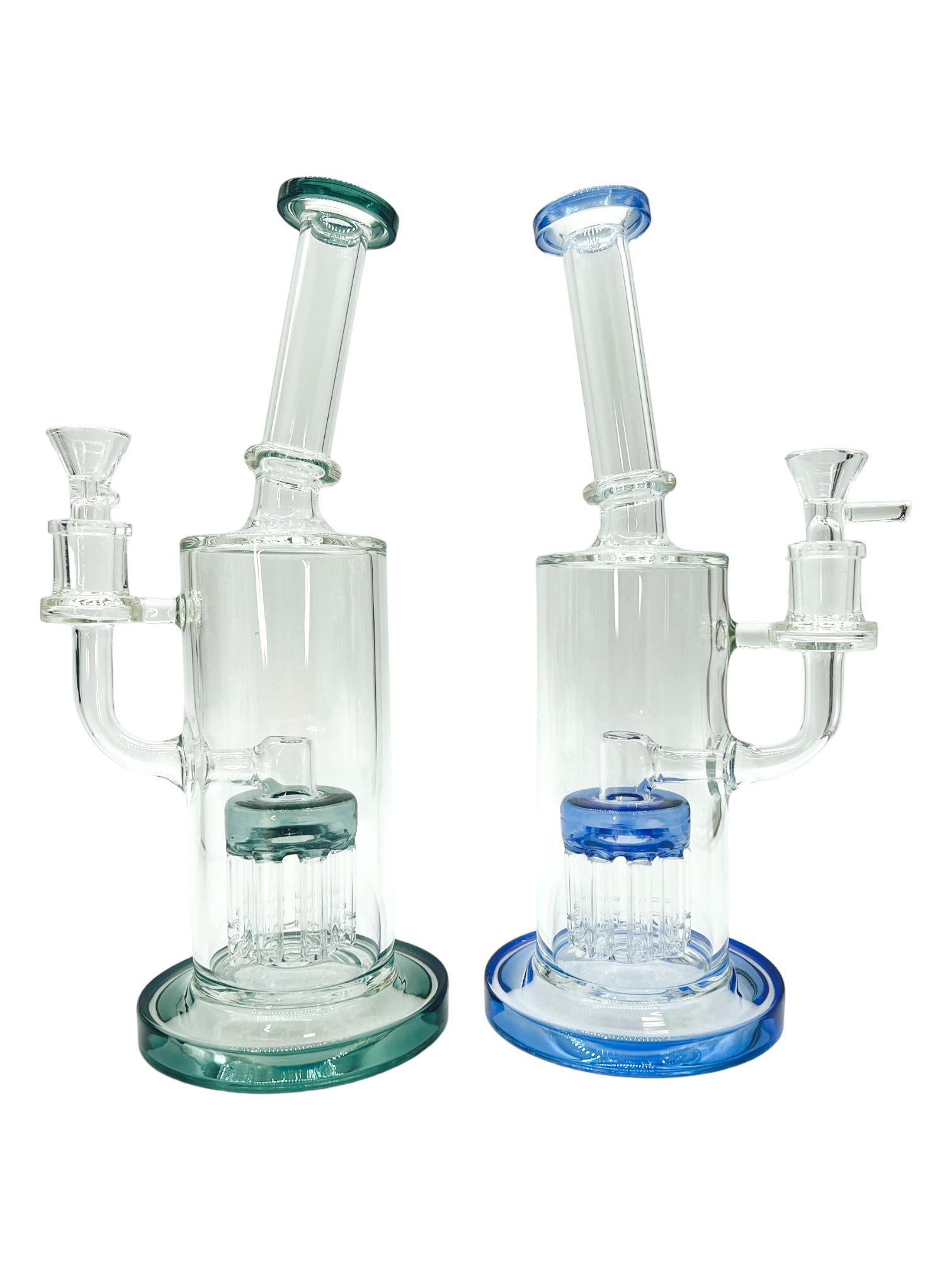 TREE PERC GLASS WATERPIPE ASSORTED COLOR 10.5"