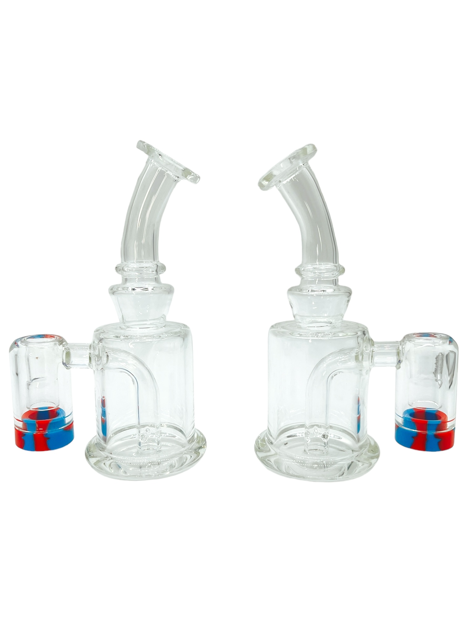 QUARTZ BANGER GLASS WATERPIPE ASSORTED COLOR 6.7"