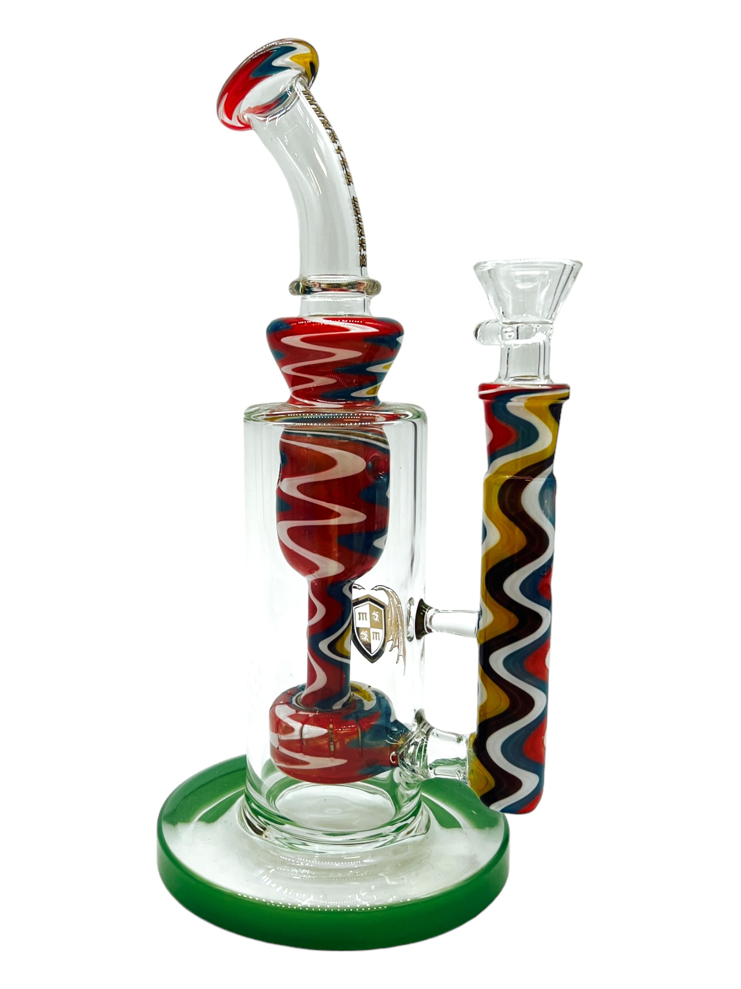 MONSTER MINDS AMERICAN SWIRL WATERPIPE ASSORTED COLOR 9"