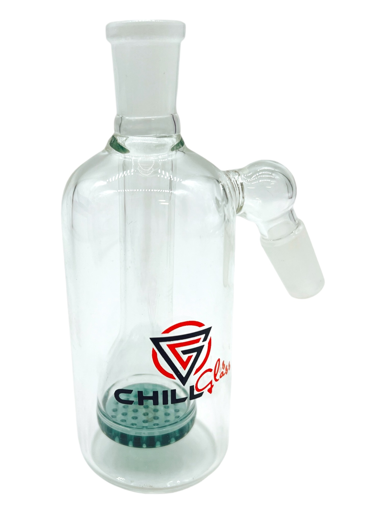 CHILL GLASS HONEYCOMB PERC ASH CATCHER 45 DEGREE ASSORTED COLOR