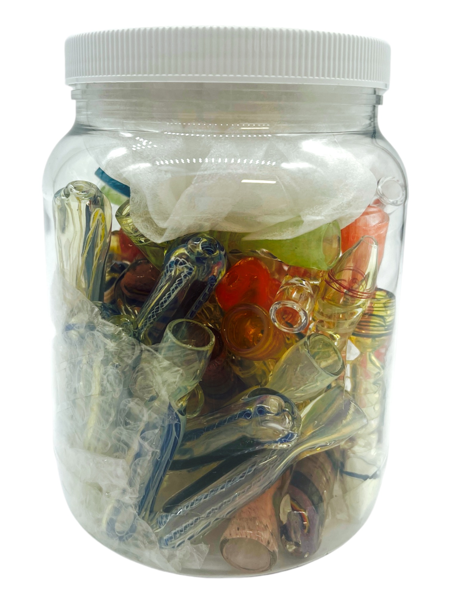 MIX DESIGN GLASS CHILLUMS - JAR OF 50