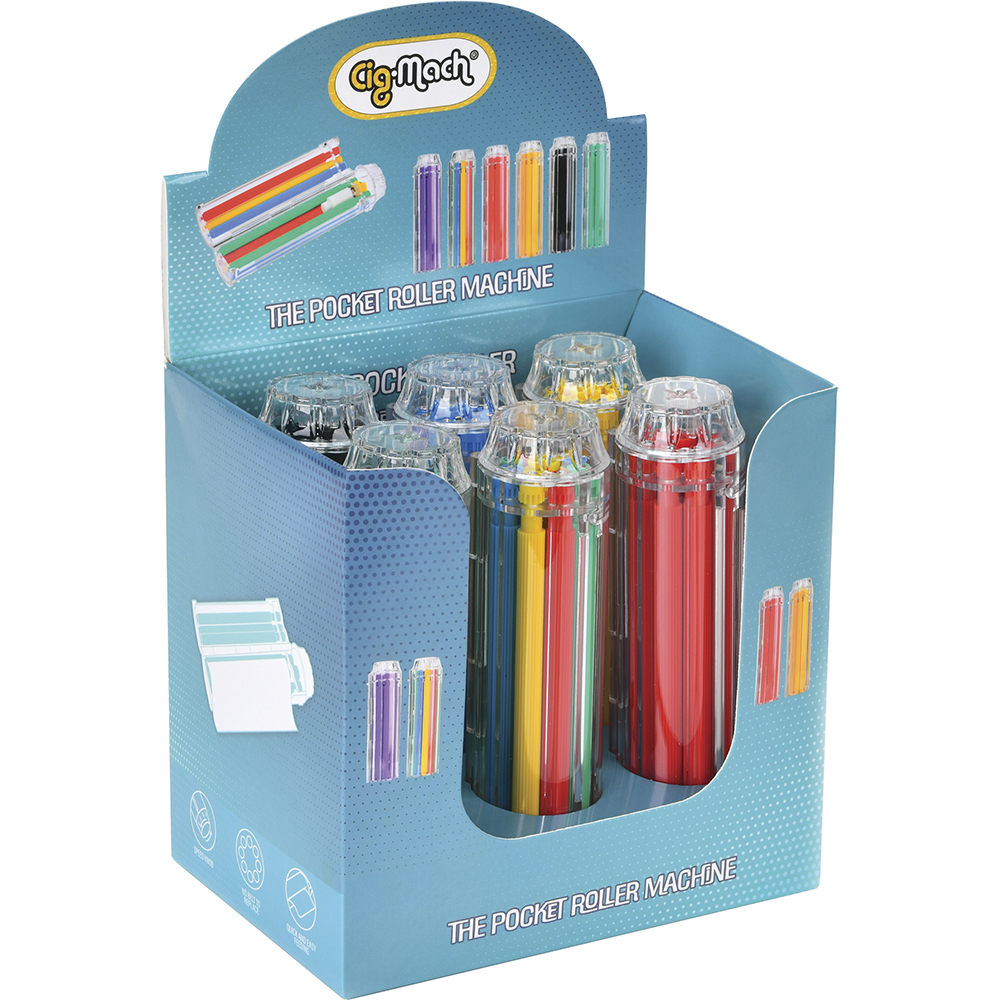 CONCIUNNUM PLASTIC ROLLING MACHINE - MULTI COLOR - DISPLAY OF 6