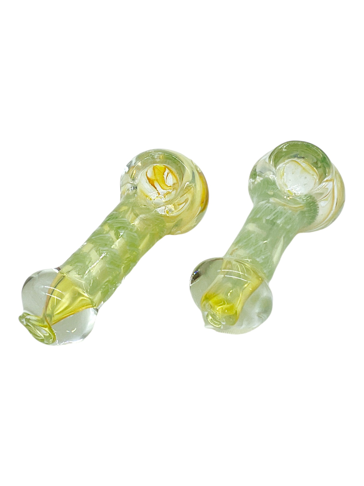 GOLD FUMED MINI HANDPIPE ASSORTED COLOR 3" - BAG OF 10