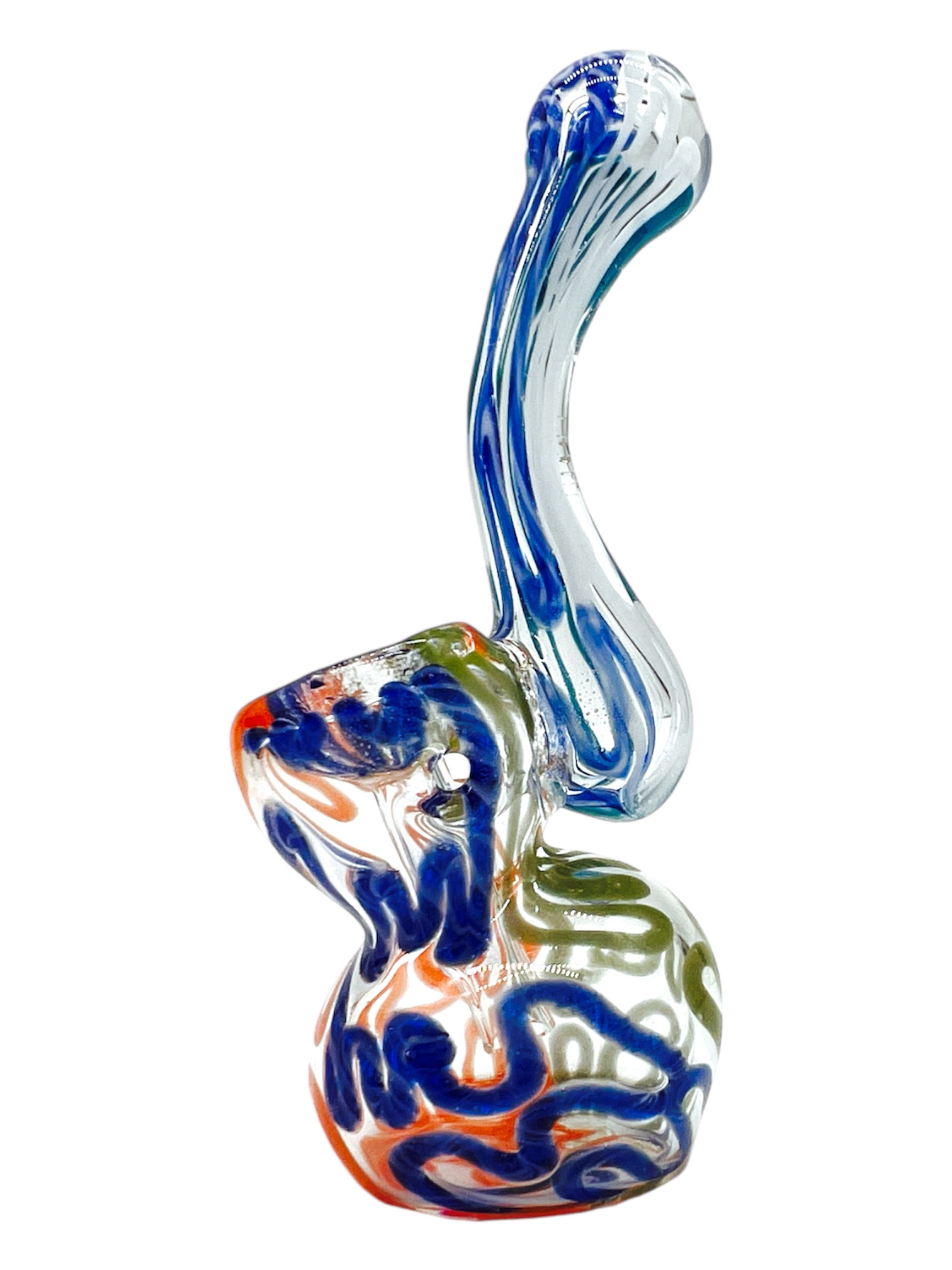 ASSORTED COLOR BUBBLER HANDPIPE 4" - BAG OF 5