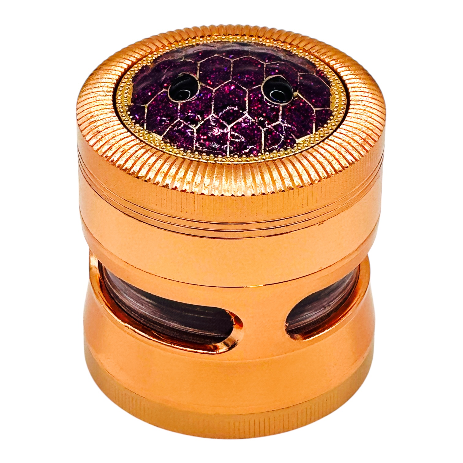 METRIX G-63414 MIX DESIGN GLITTER TOP GRINDER - DISPLAY OF 6