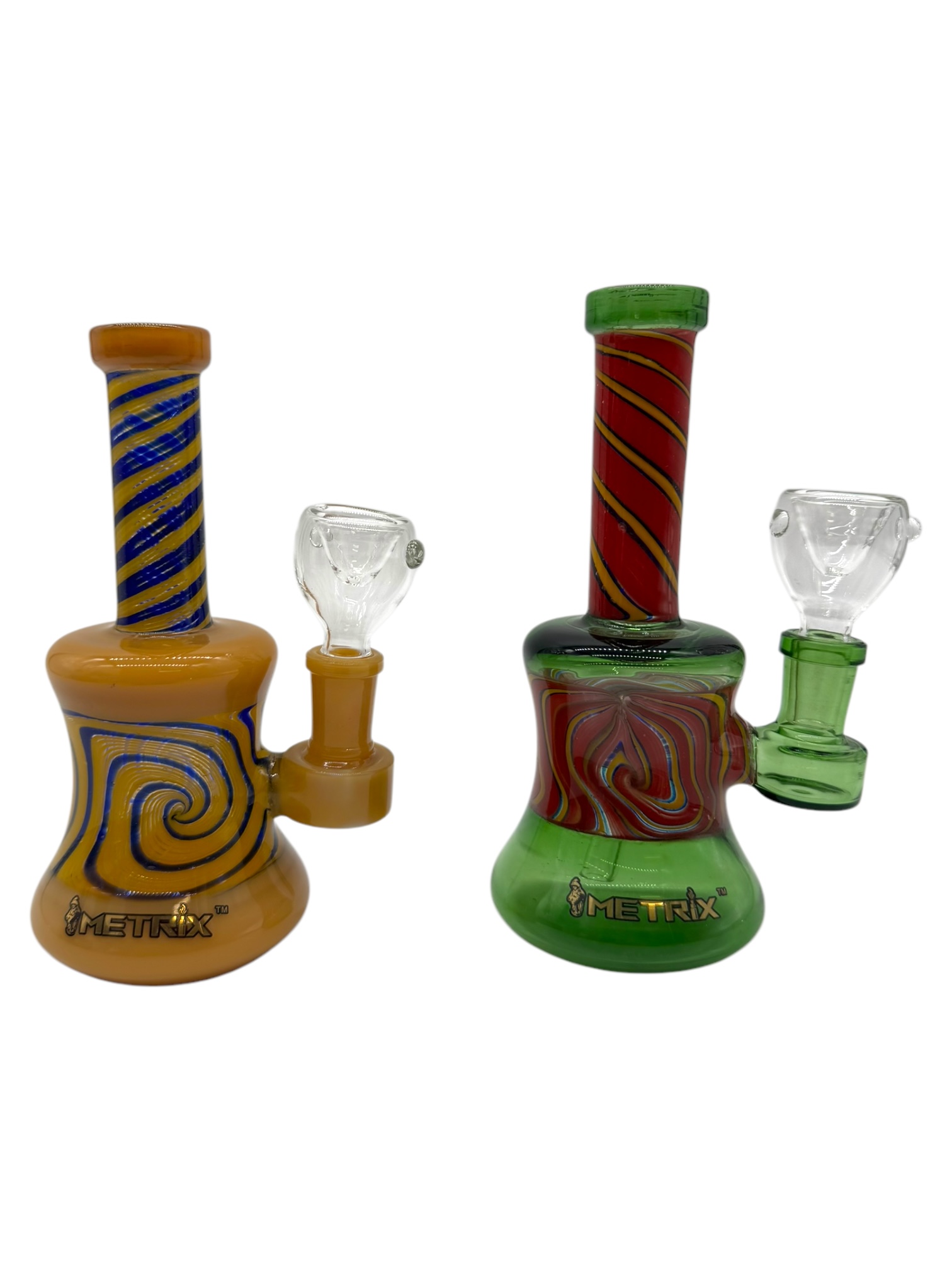 METRIX SWIRL BODY WATERPIPE ASSORTED COLOR 6.5"