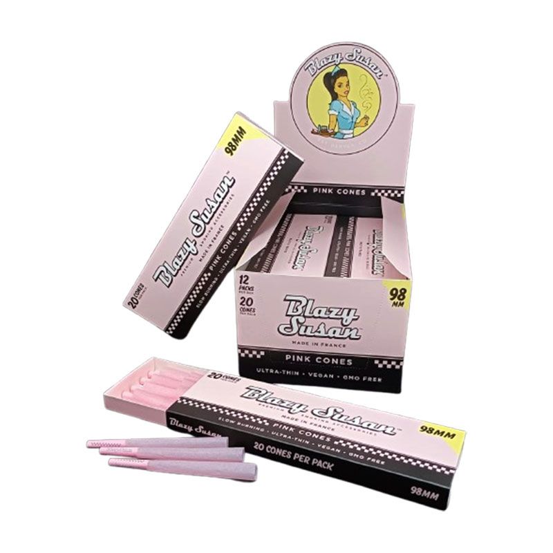 BLAZY SUSAN CONES 20-PACK 98MM SIZE - DISPLAY OF 12