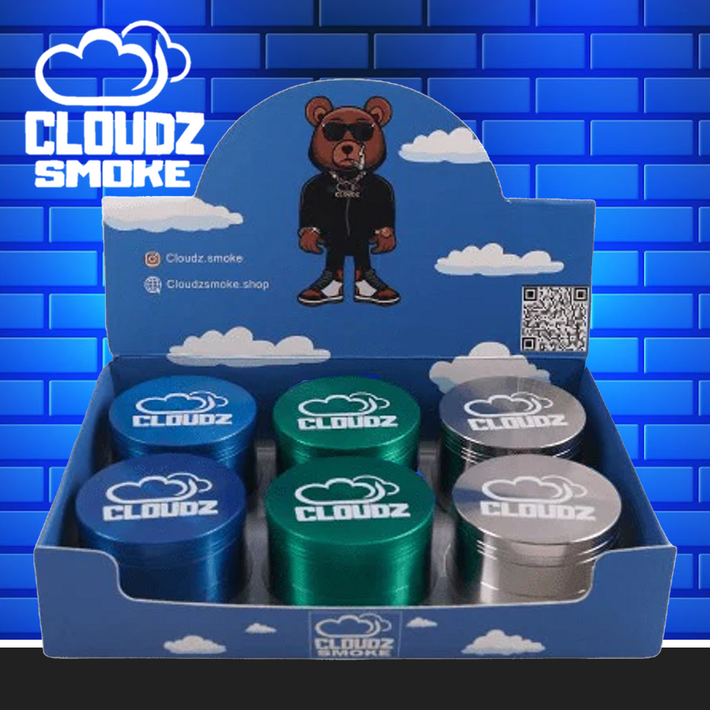 CLOUDZ SMOKE 63MM ORIGINAL GRINDER - DISPLAY OF 6