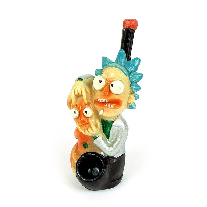 HANDMADE RESIN SMOKING PIPE RICK N MORTY (N023)