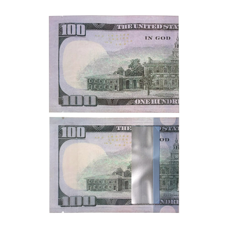 SMELL PROOF BAGS 3.5G $100 BILL #4 - BAG OF 50 COUNT - (BMN-2)