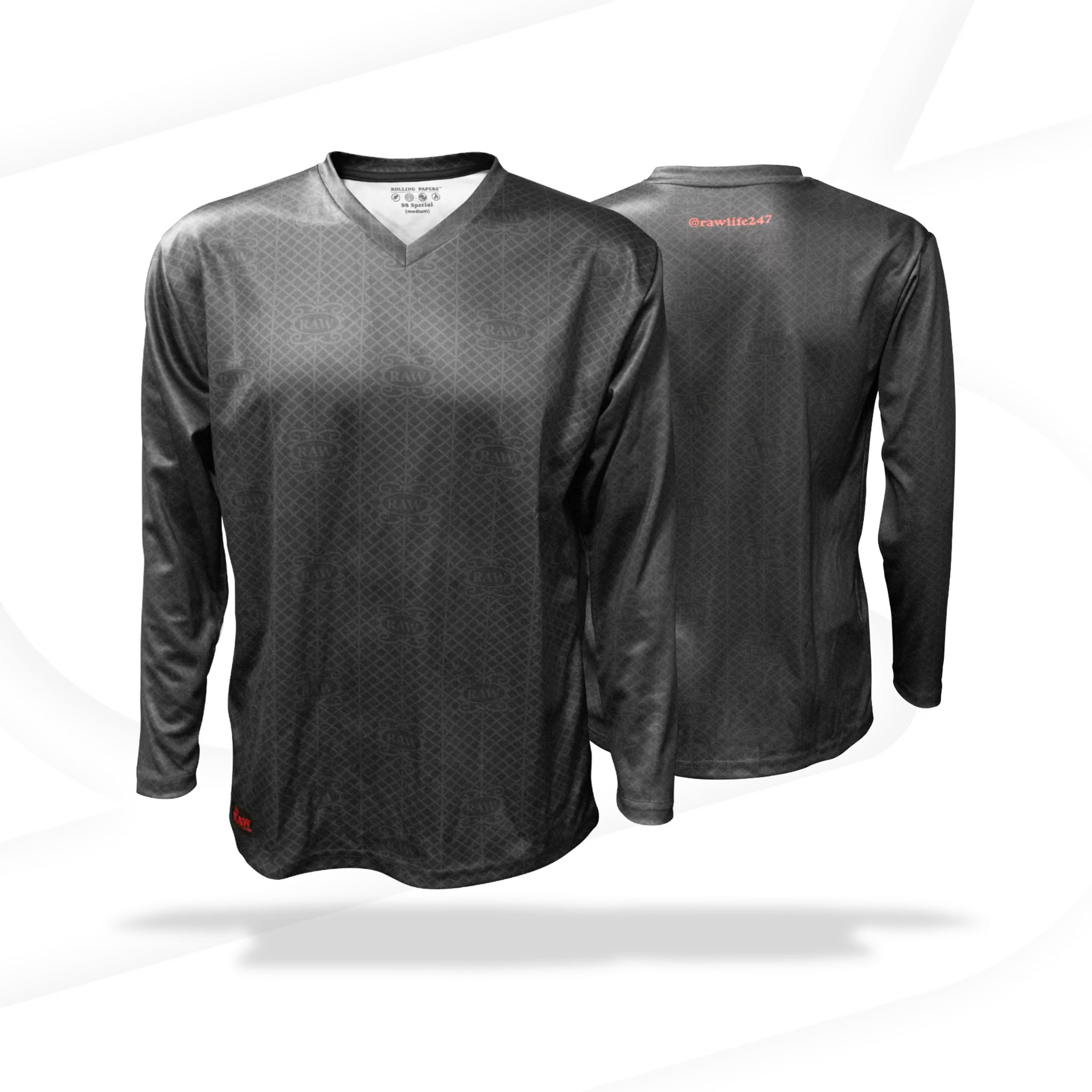 RAW - ROLLING PAPERS & RAW STATUS LONG SLEEVE SHIRT - 1CT