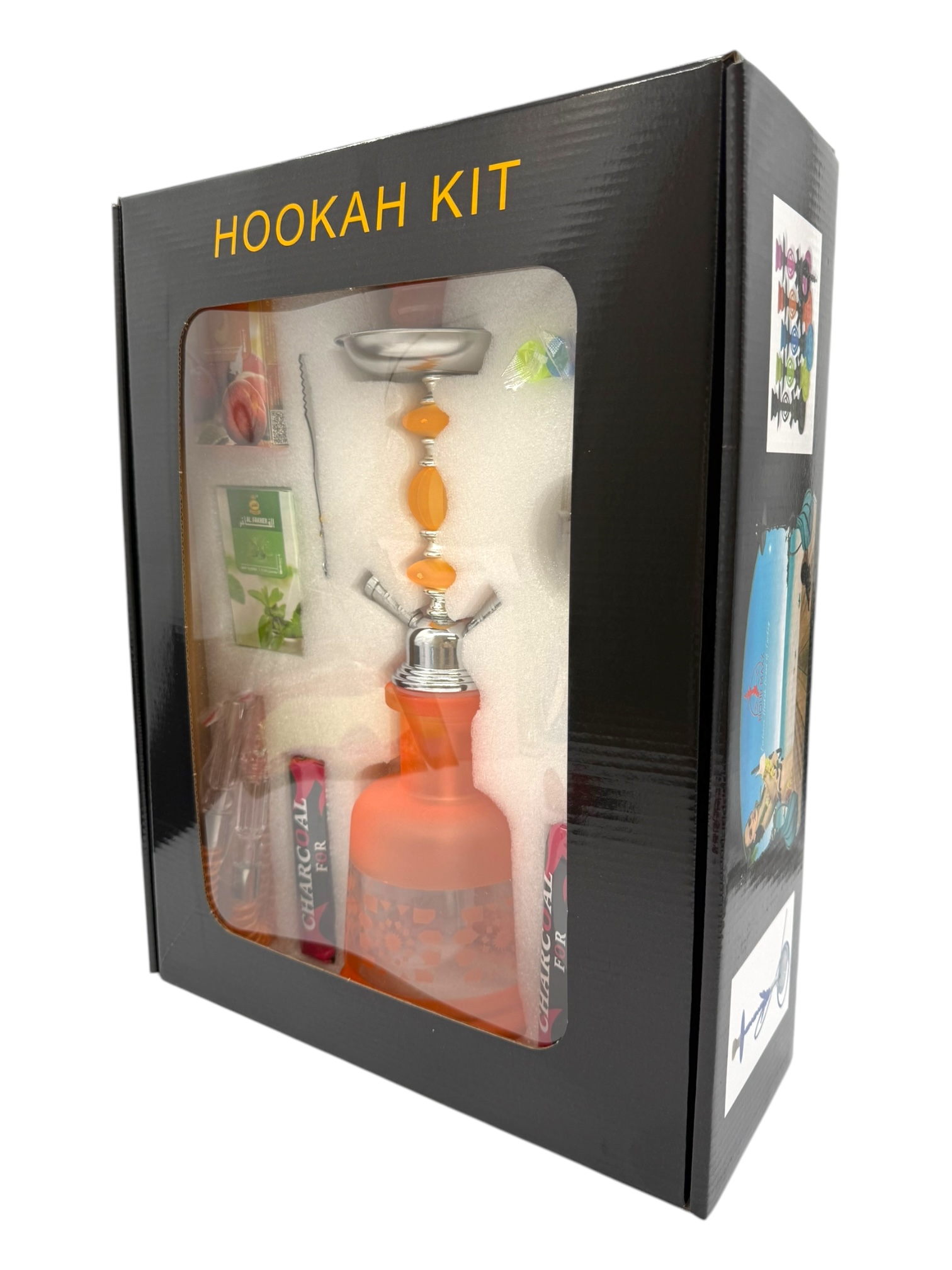 NOUR MAXX MEDIUM HOOKAH SET 14" ASSORTED DESIGN