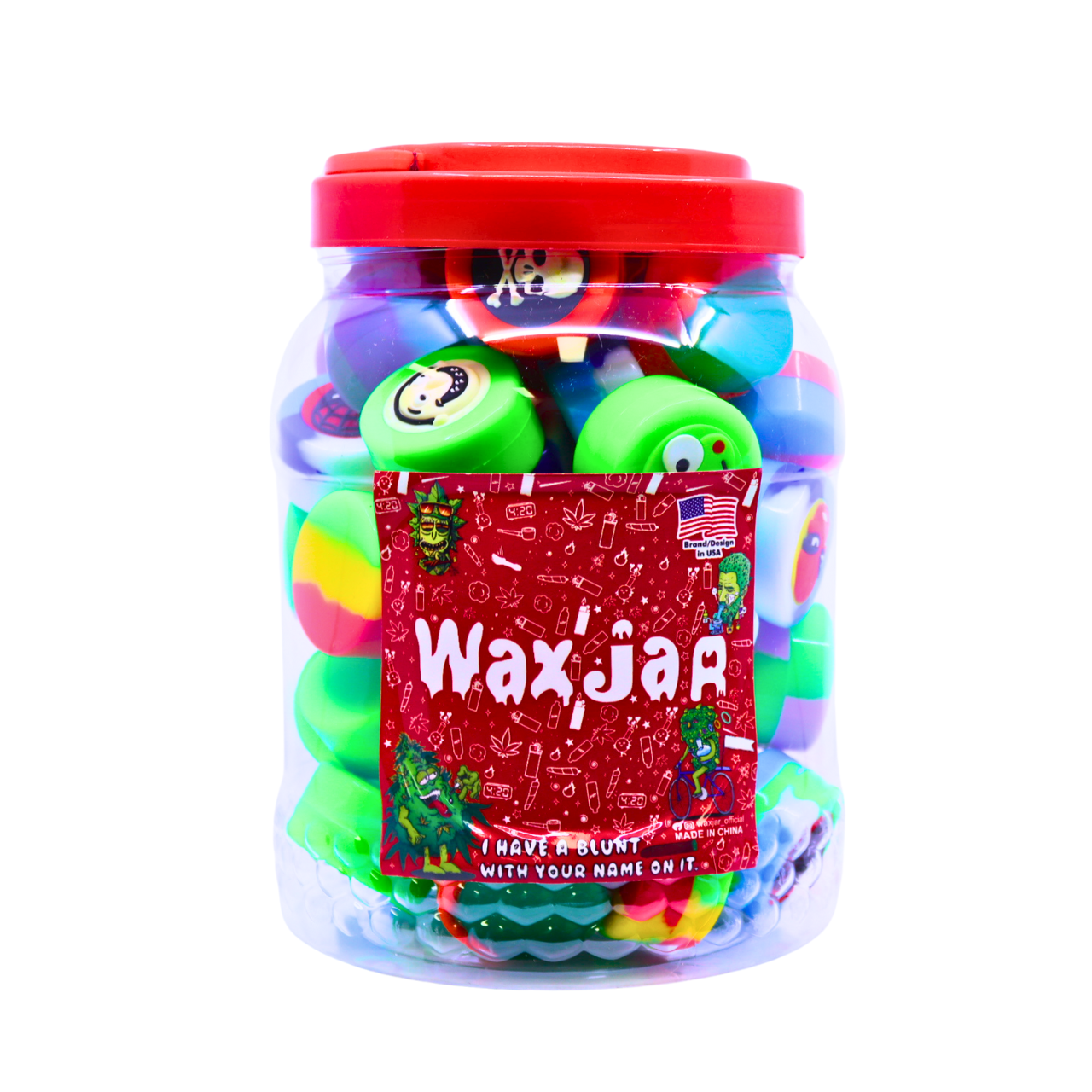 WAX JAR SILICONE WAX ROUND CONTAINER - JAR OF 50