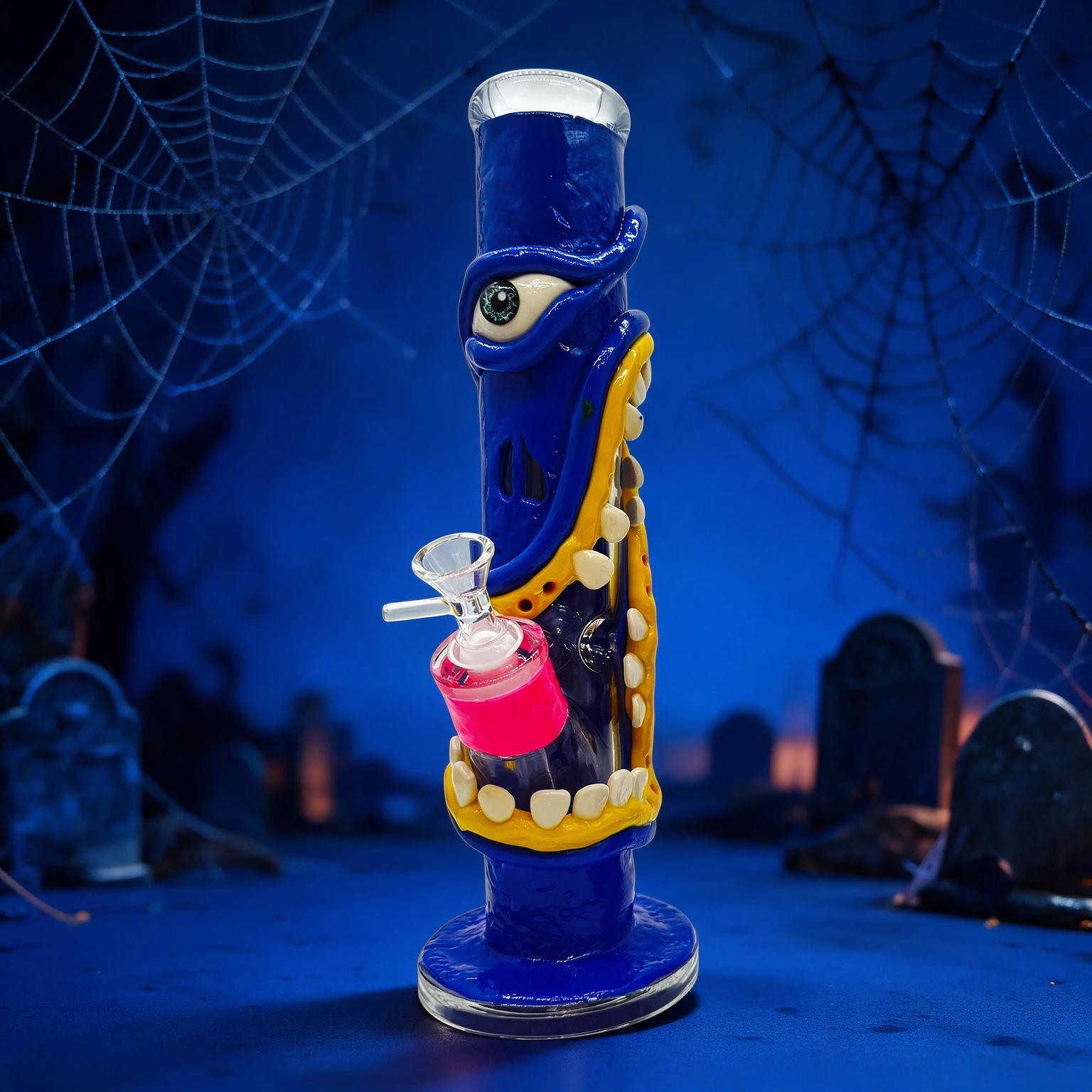 SINGLE EYE MONSTER STRIAGHT WATERPIPE 14"