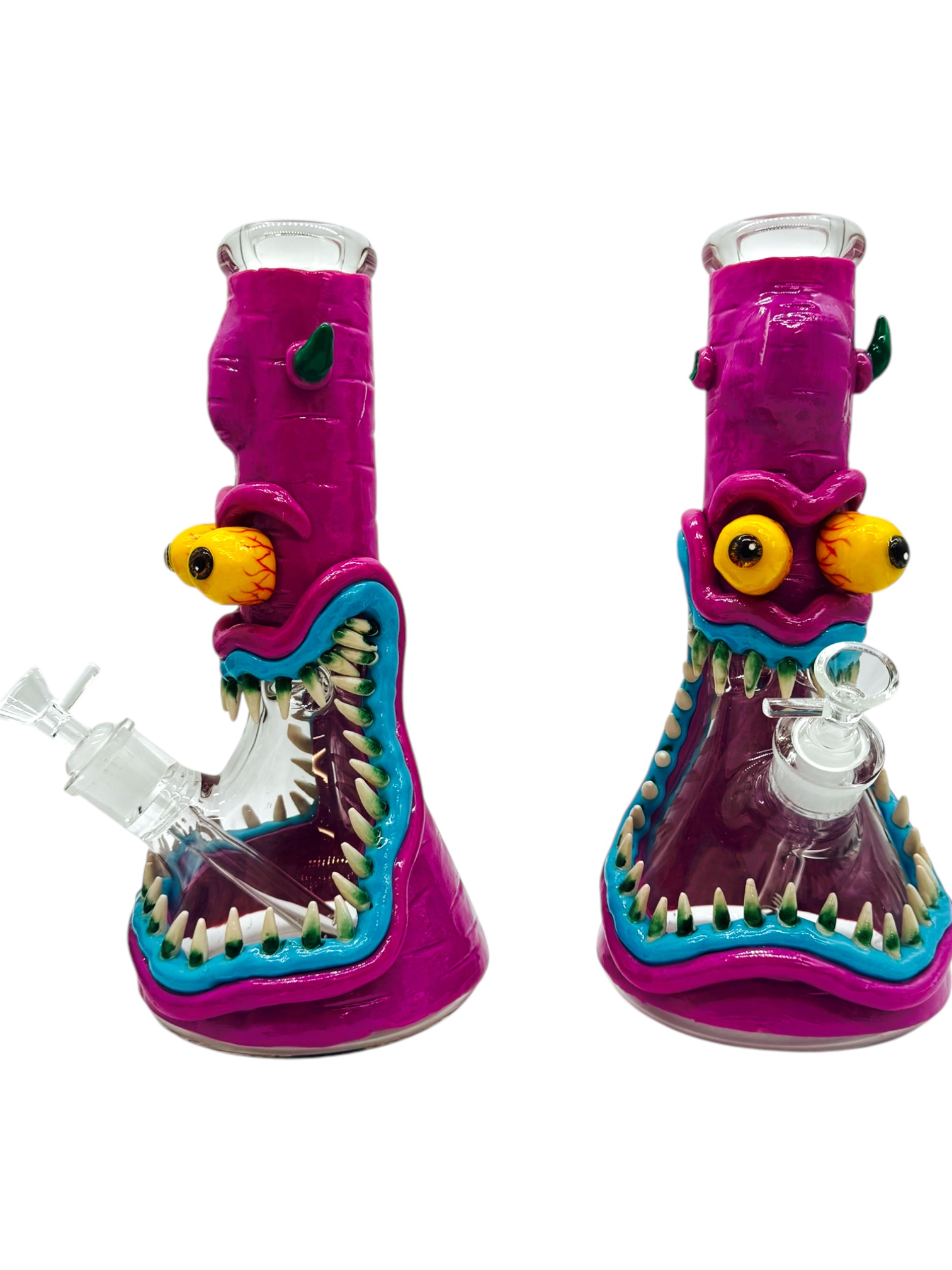 SCREAMING MONSTER BEAKER WATERPIPE 12"