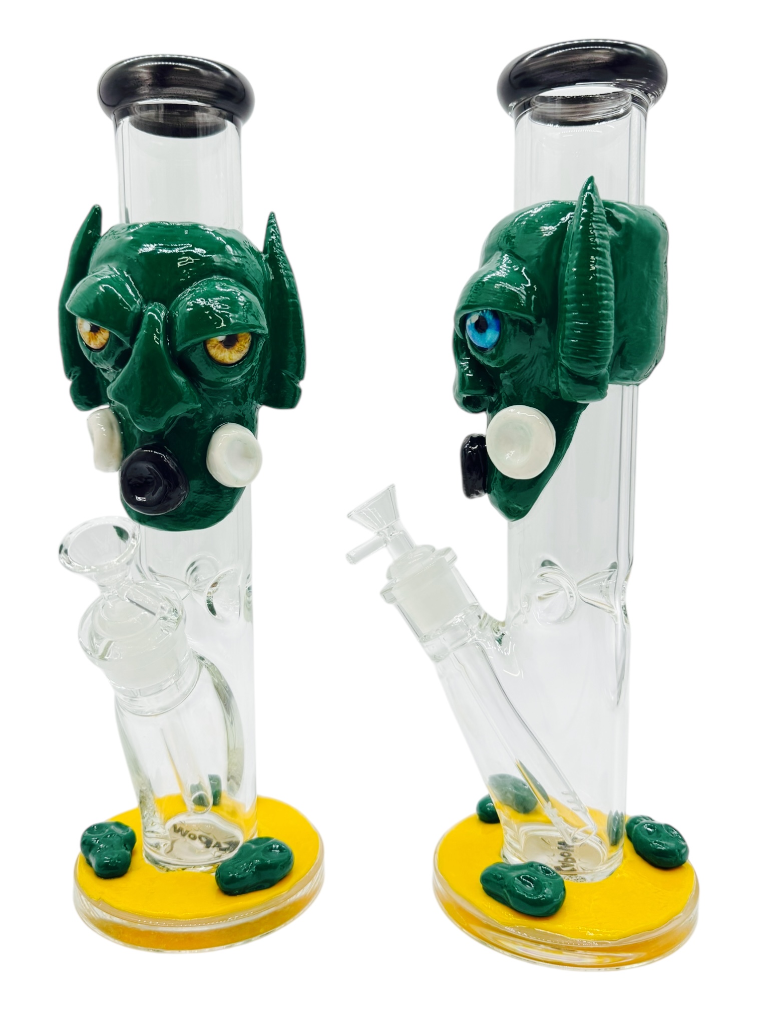 KAPOW ZOMBIE FACE STRAIGHT WATERPIPE 14"