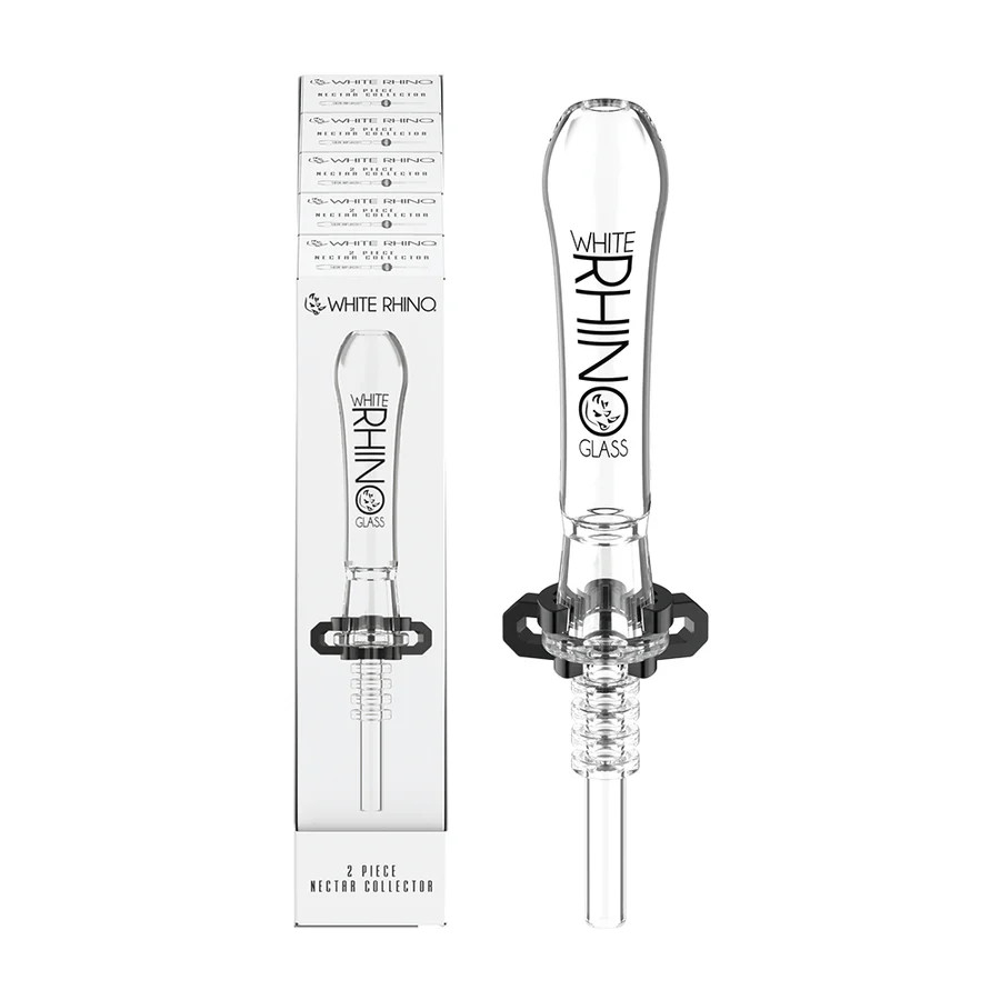 WHITE RHINO 14MM 45° MALE QUARTZ BANGER 2MM - 5CT DISPLAY