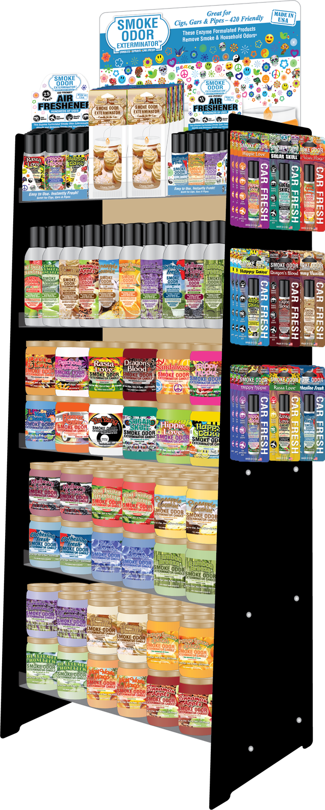 SMOKE ODOR 5 TIRES GRAND OPENING XL FLOOR DISPLAY