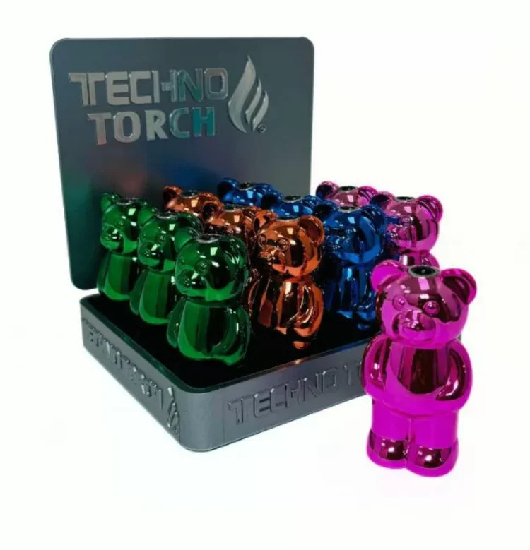 洋楽 Torchbearer - Warnaments Techno Torch Bear Lighter - Wholesale Custom Lighters
