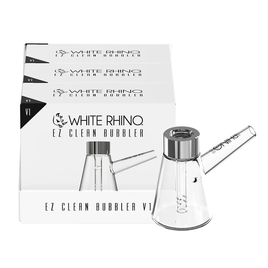 WHITE RHINO EZ CLEAN BUBBLER V1 - DISPLAY OF 3