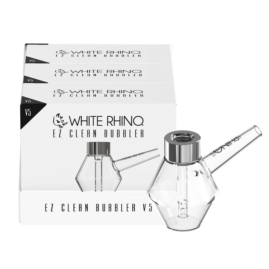 WHITE RHINO EZ CLEAN BUBBLER V5 - DISPLAY OF 3