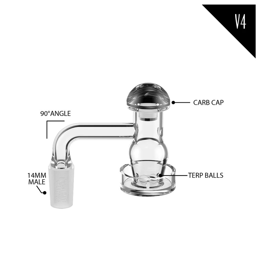WHITE RHINO QUARTZ BANGER KIT V4 - DISPLAY OF 4