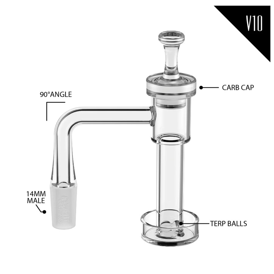 WHITE RHINO QUARTZ BANGER KIT V10 - DISPLAY OF 4