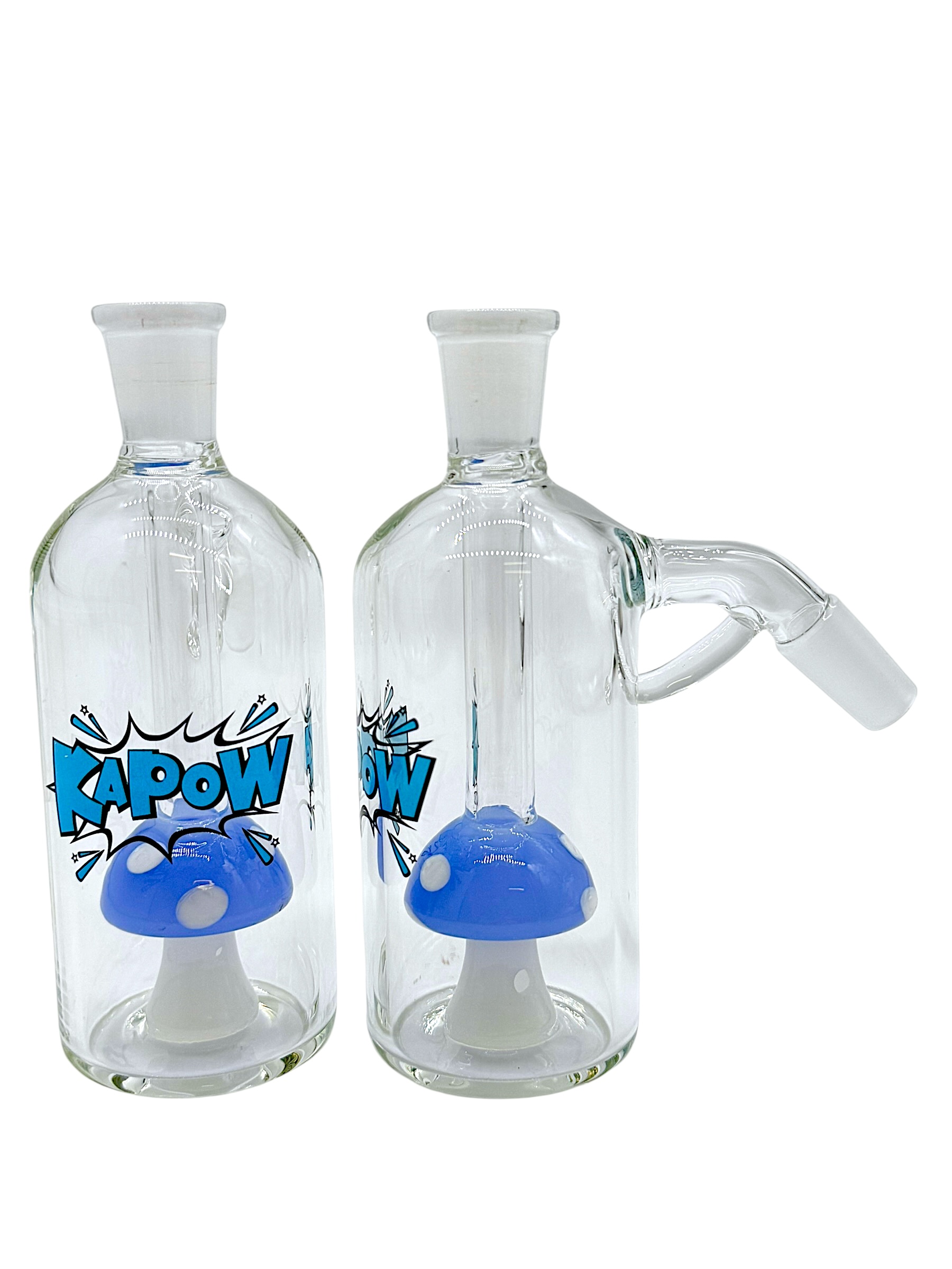 KAPOW GLASS 45 DEGREES MUSHROOM PERC ASH CATCHER 4.5" (RSB-05)