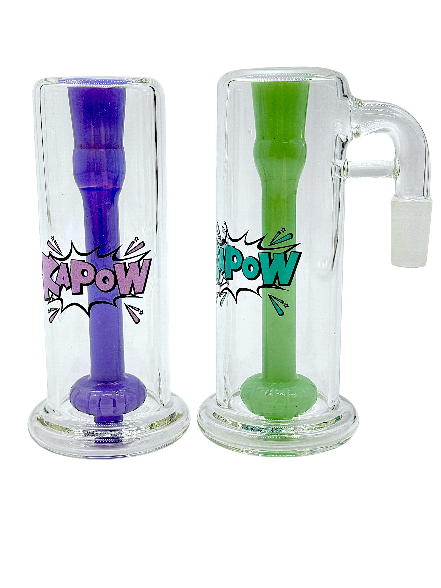 KAPOW GLASS 90 DEGREES STRAIGHT DISC PERC ASH CATCHER 5" (RSU-07)