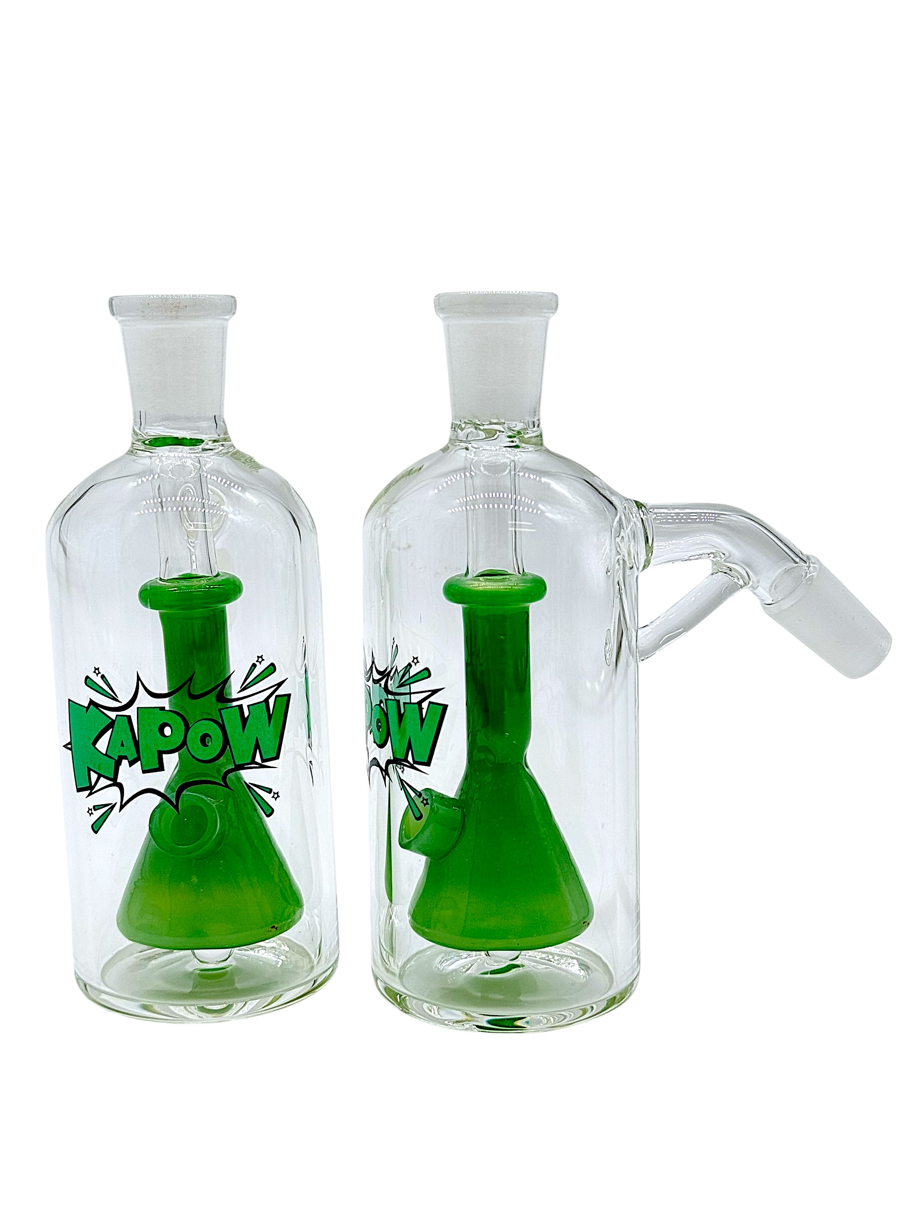 KAPOW GLASS 45 DEGREES CONE PERC ASH CATCHER 4.5" (RSB-06)