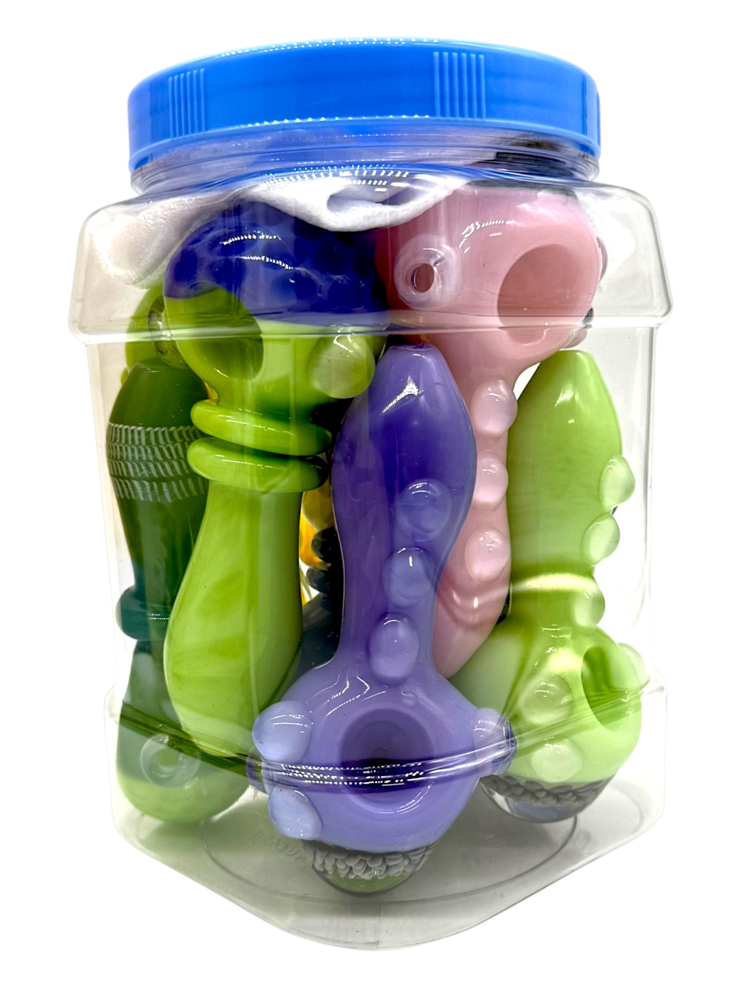 SLIME TUBING HANDPIPE MIX DESIGN 4" - JAR OF 10