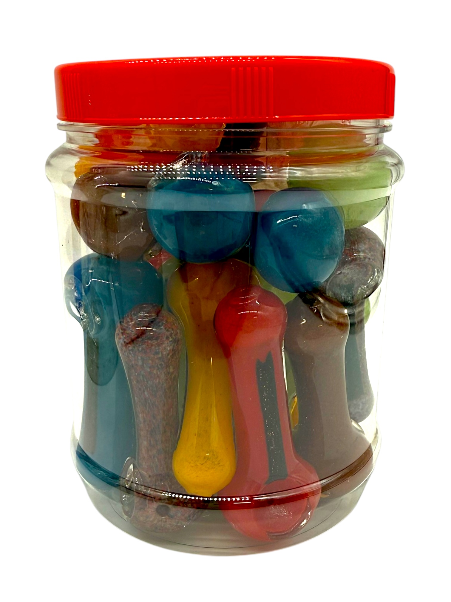 DICHRO FRIT SPOON HANDPIPE MIX DESIGN 2.5" - JAR OF 22