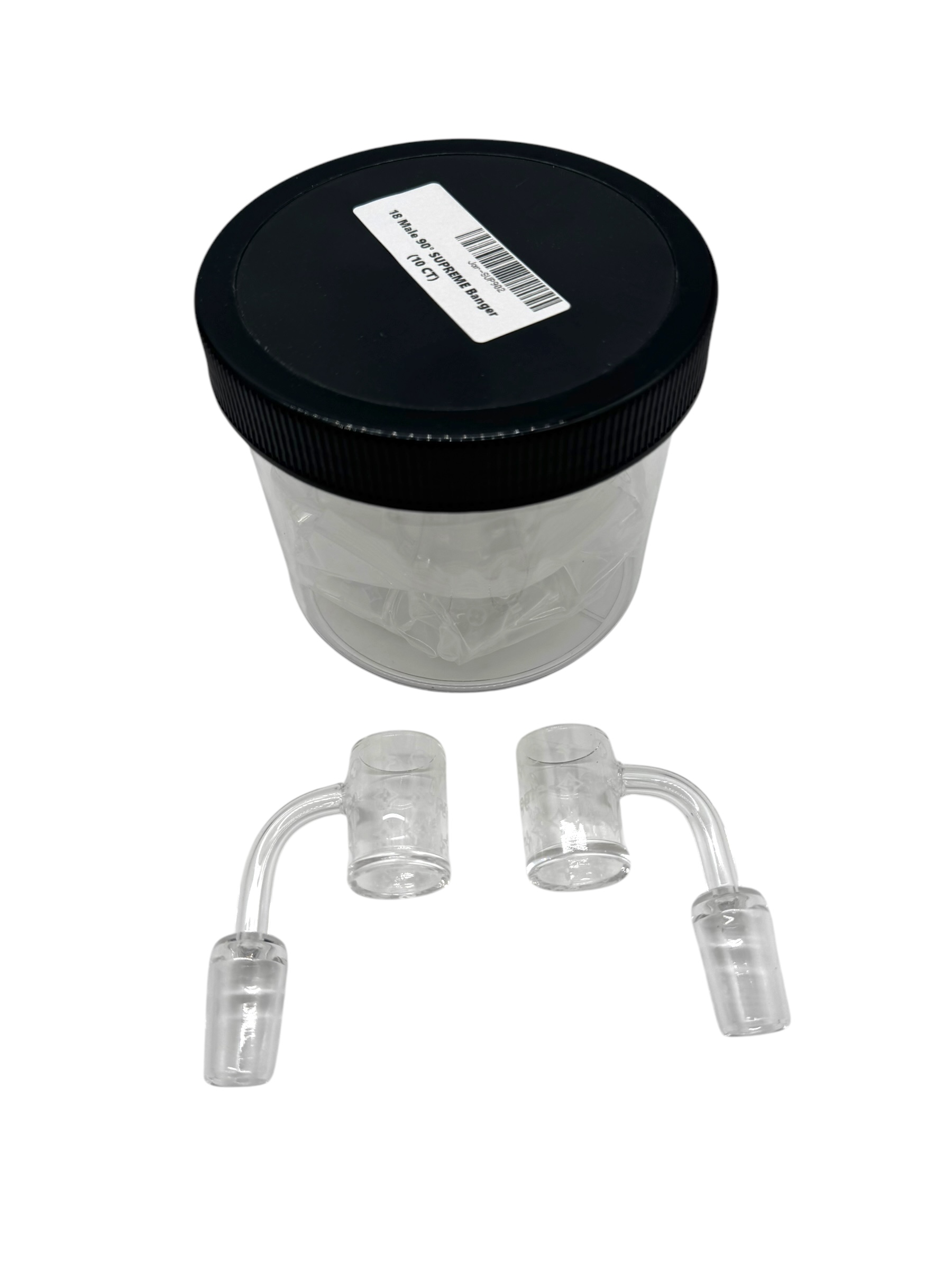 18MM MALE 90 DEGREES SUPREME DESIGN BANGER - JAR OF 10