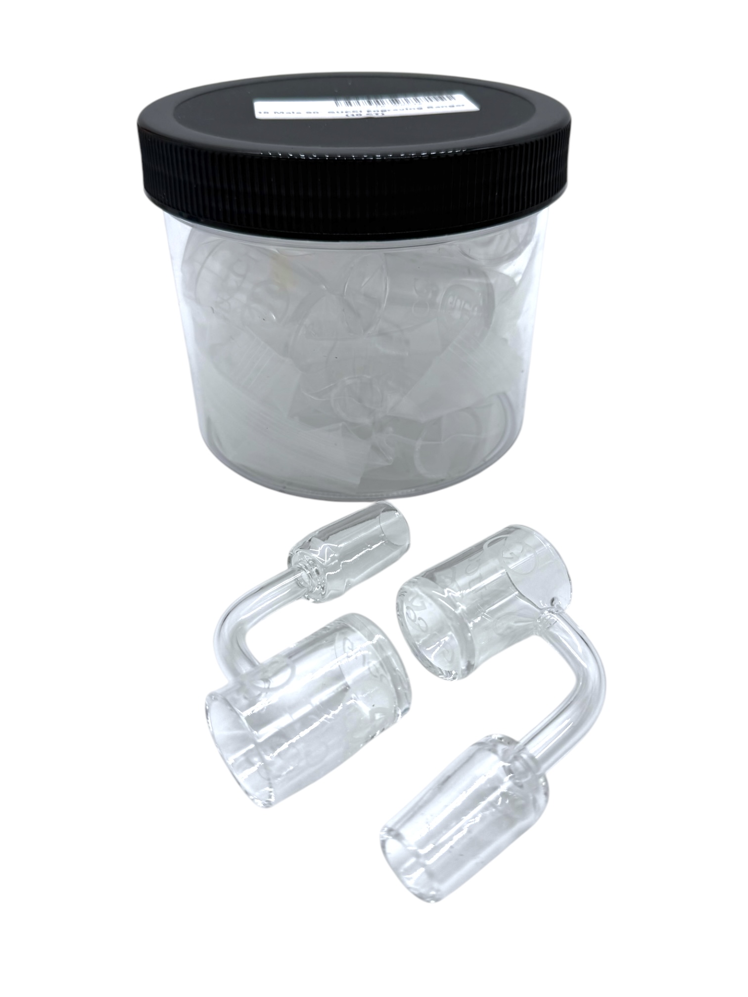 18MM MALE 90 DEGREES GUCCI ENGRAVING BANGER - JAR OF 10
