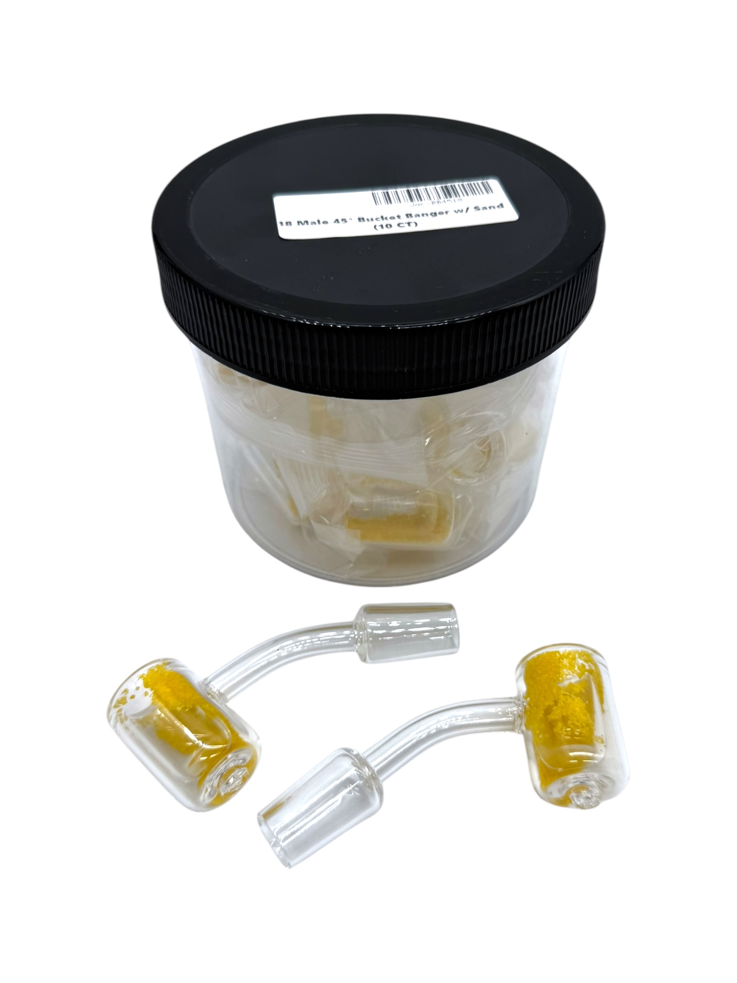 18MM MALE 45 DEGREES BUCKET BANGER WITH SAND - JAR OF 10