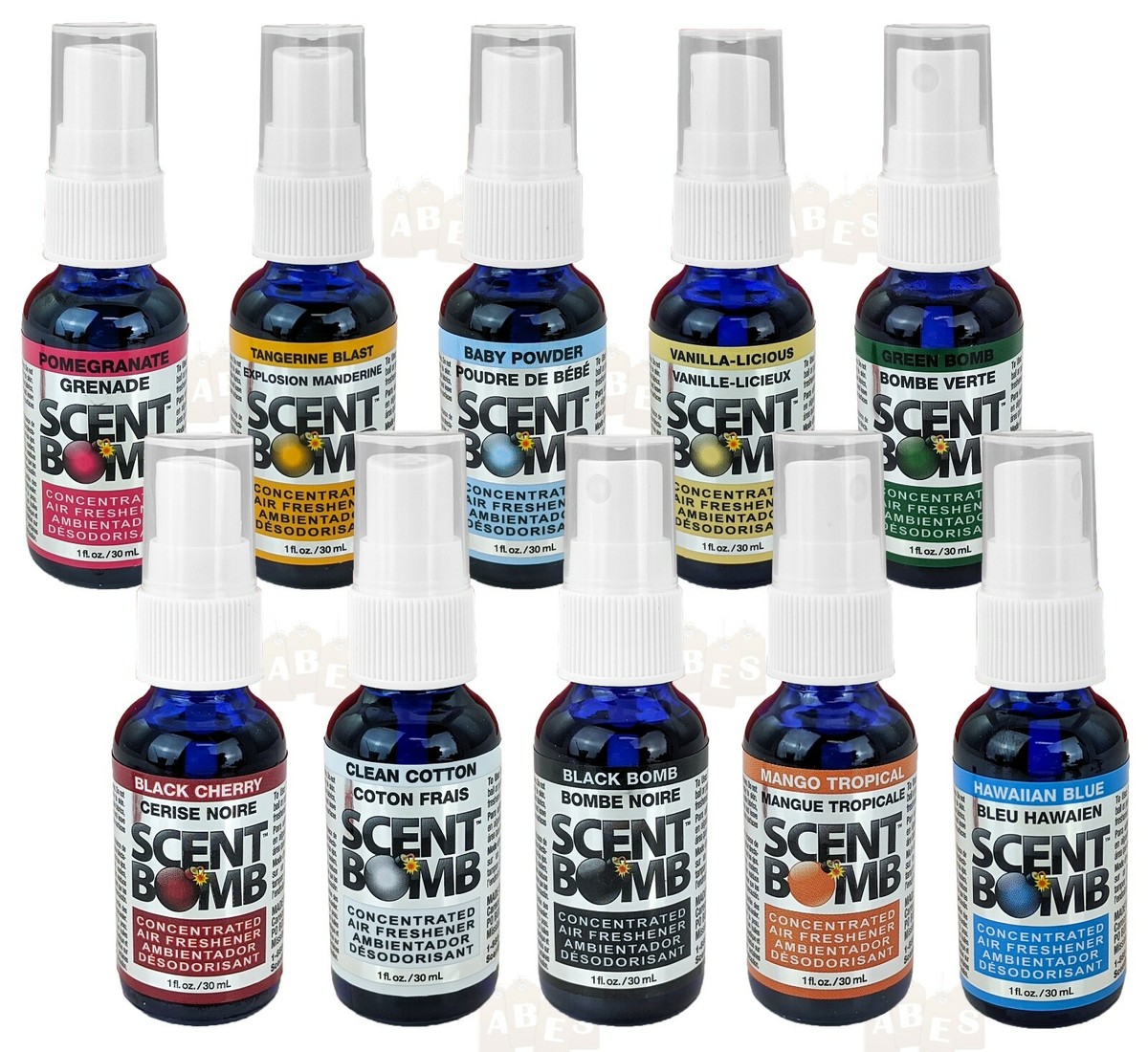 SCENT BOMB 30ML AIR FRESHENER - DISPLAY OF 20
