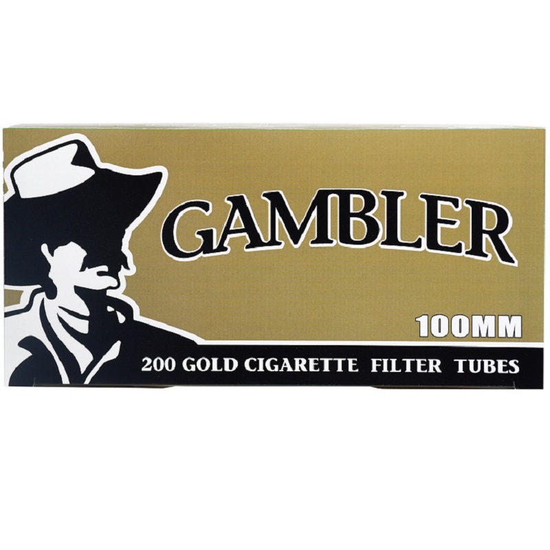 GAMBLER FILTER CIGARETTE TUBES 100MM 200-PACK - DISPLAY OF 5