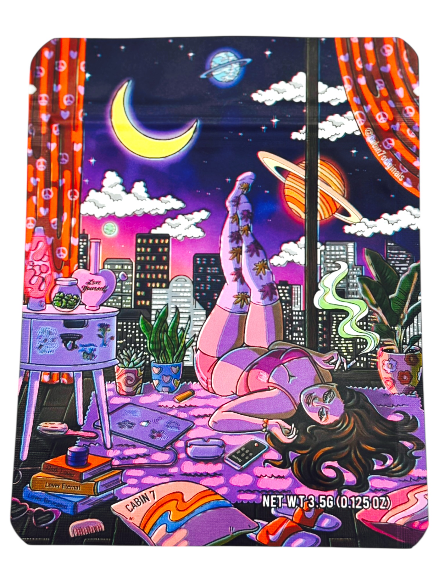 SMELL PROOF 3.5G MYLAR BAGS - PACK OF 100 (DESIGN #57)