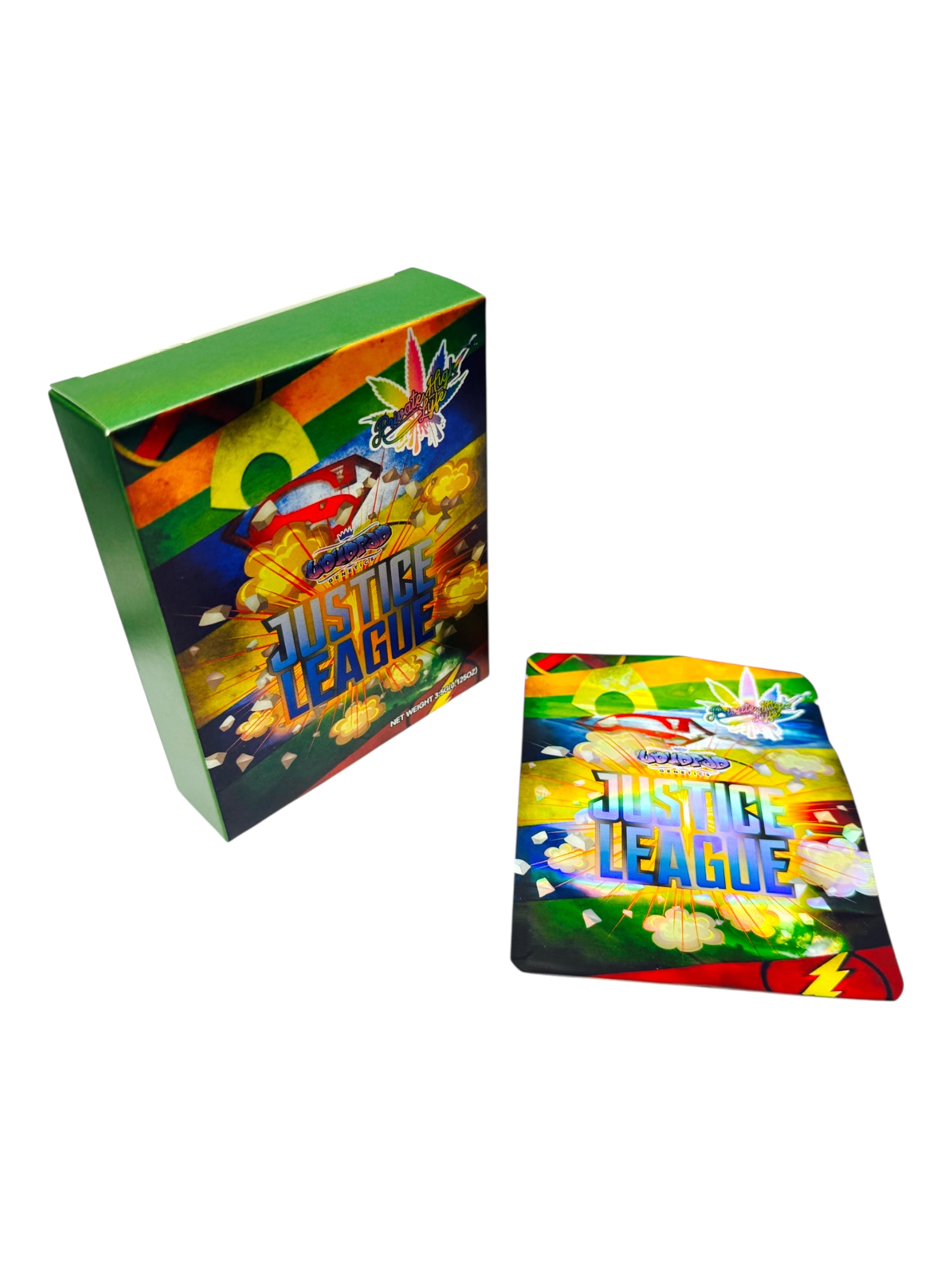 SMELL PROOF 3.5G MYLAR BAGS WITH MATCHING PACK - PACK OF 50 (DESIGN #2)