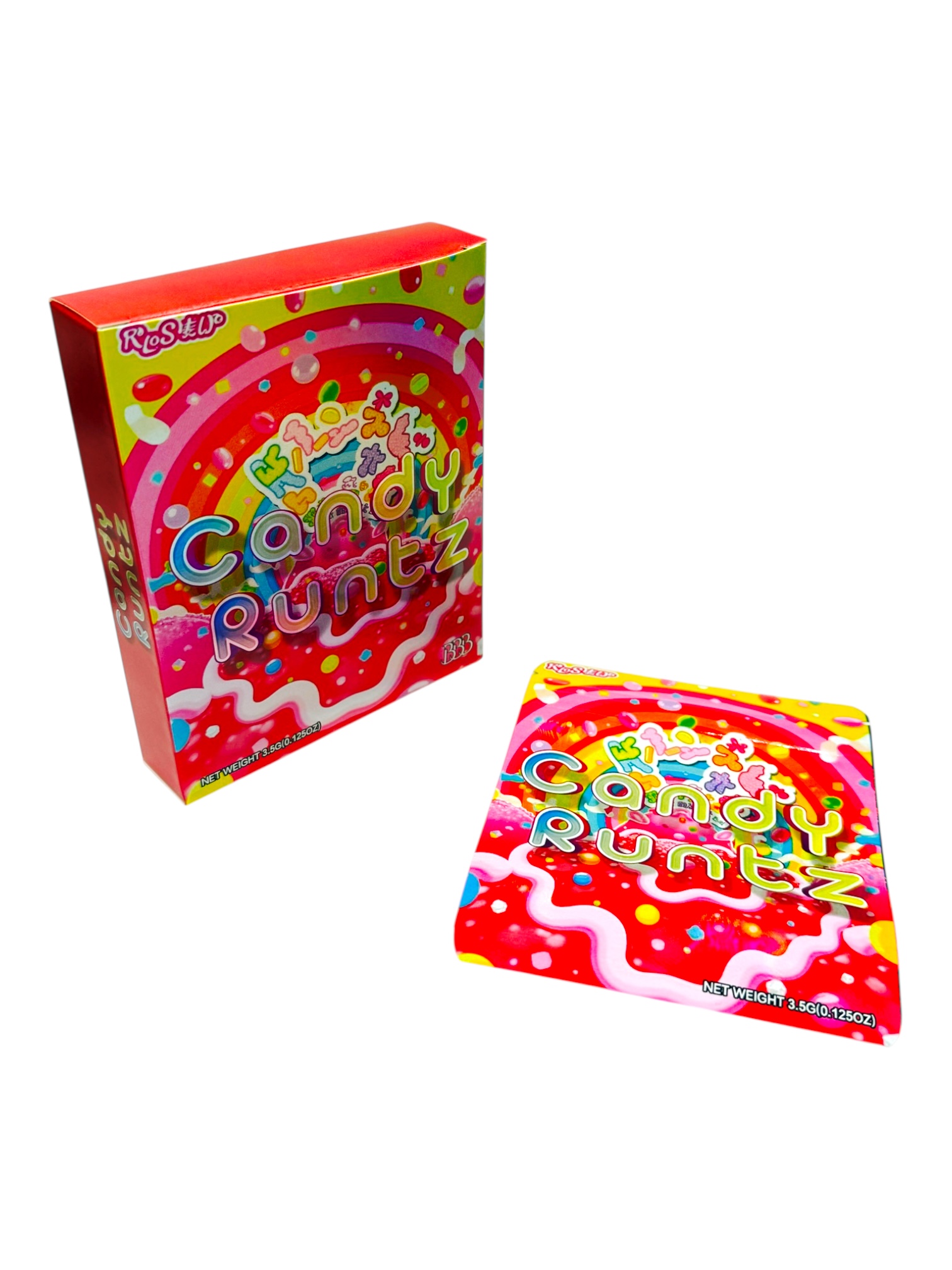 SMELL PROOF 3.5G MYLAR BAGS WITH MATCHING PACK - PACK OF 50 (DESIGN #4)