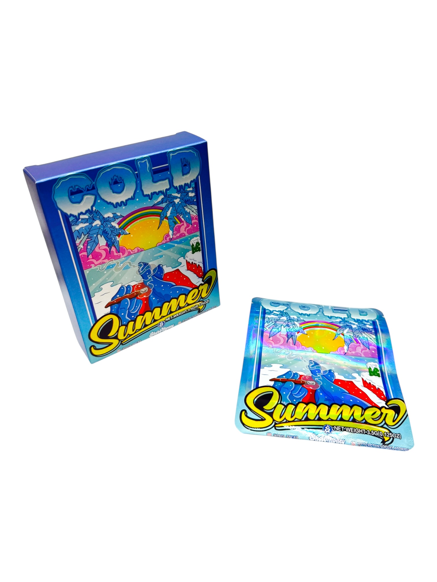 SMELL PROOF 3.5G MYLAR BAGS WITH MATCHING PACK - PACK OF 50 (DESIGN #11)