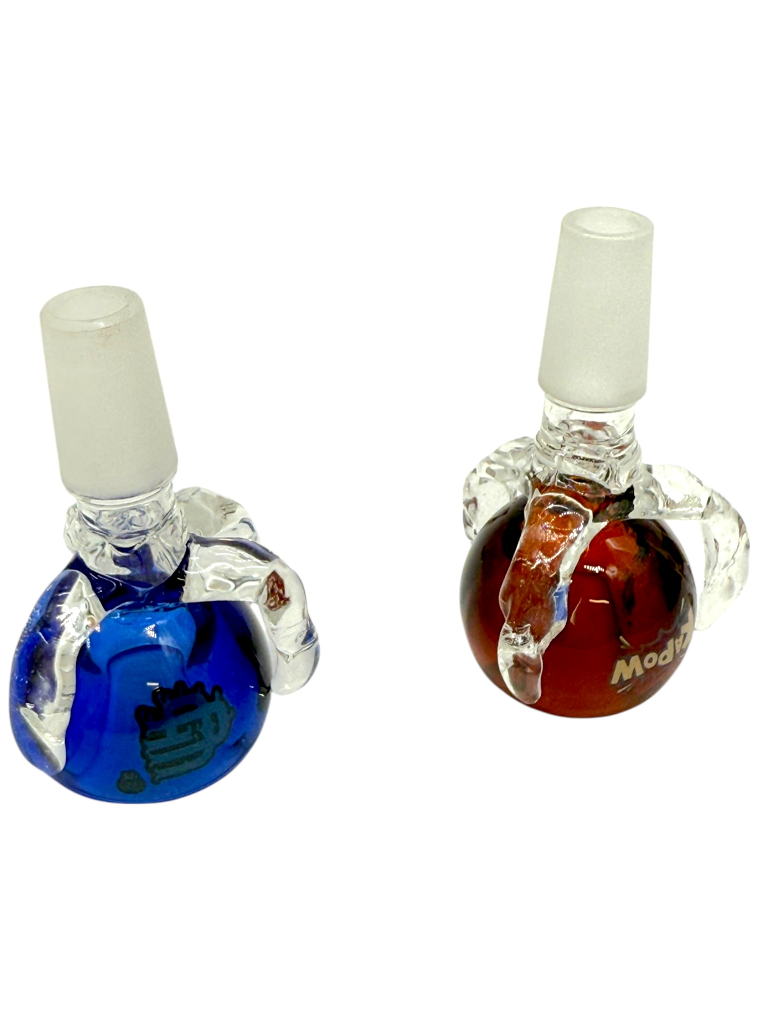 14MM GLASS MALE SLIDE BOWL DESIGN #4 - BAG OF 10