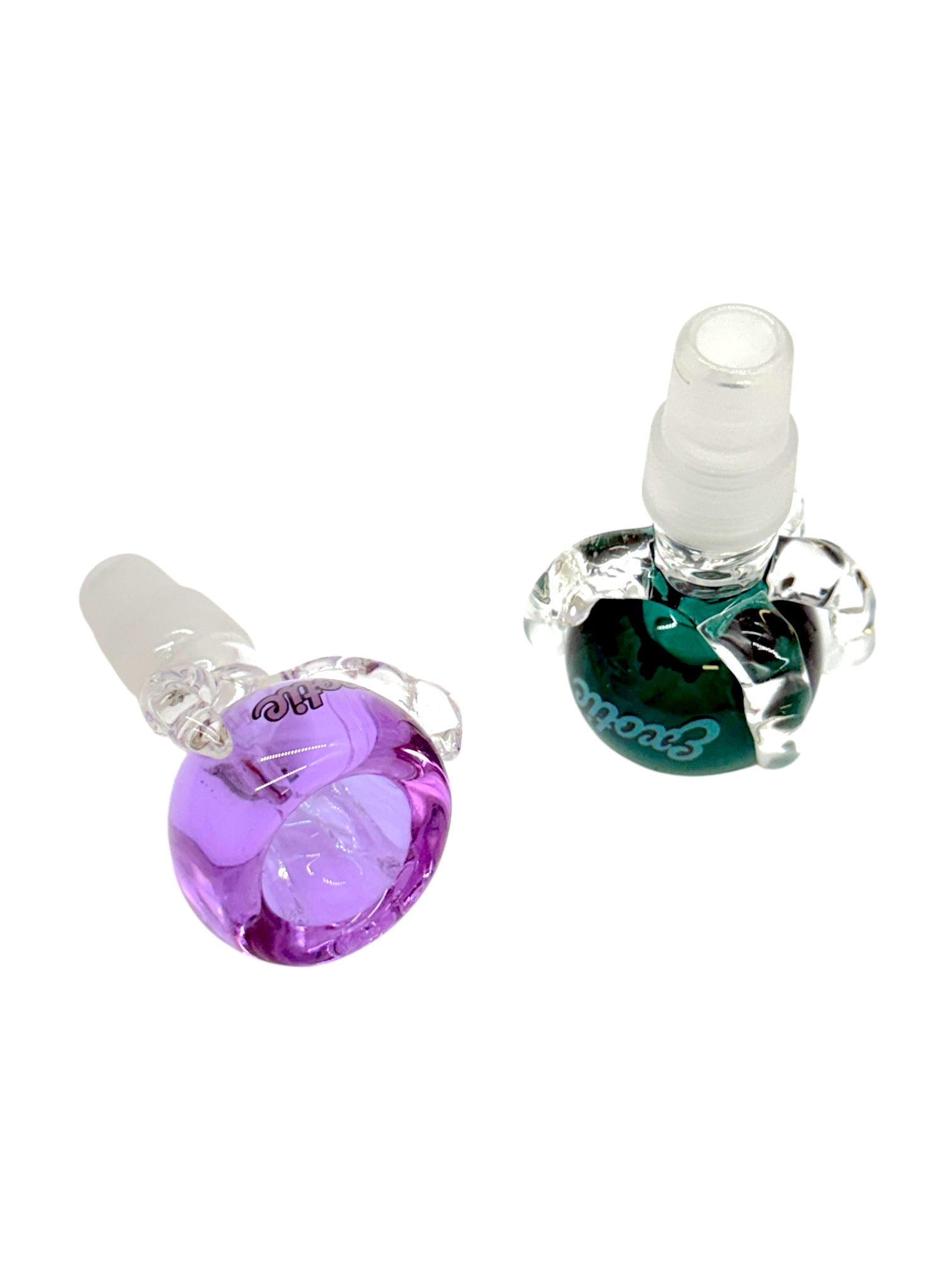 14MM/19MM GLASS MALE SLIDE BOWL DESIGN #8 - BAG OF 10