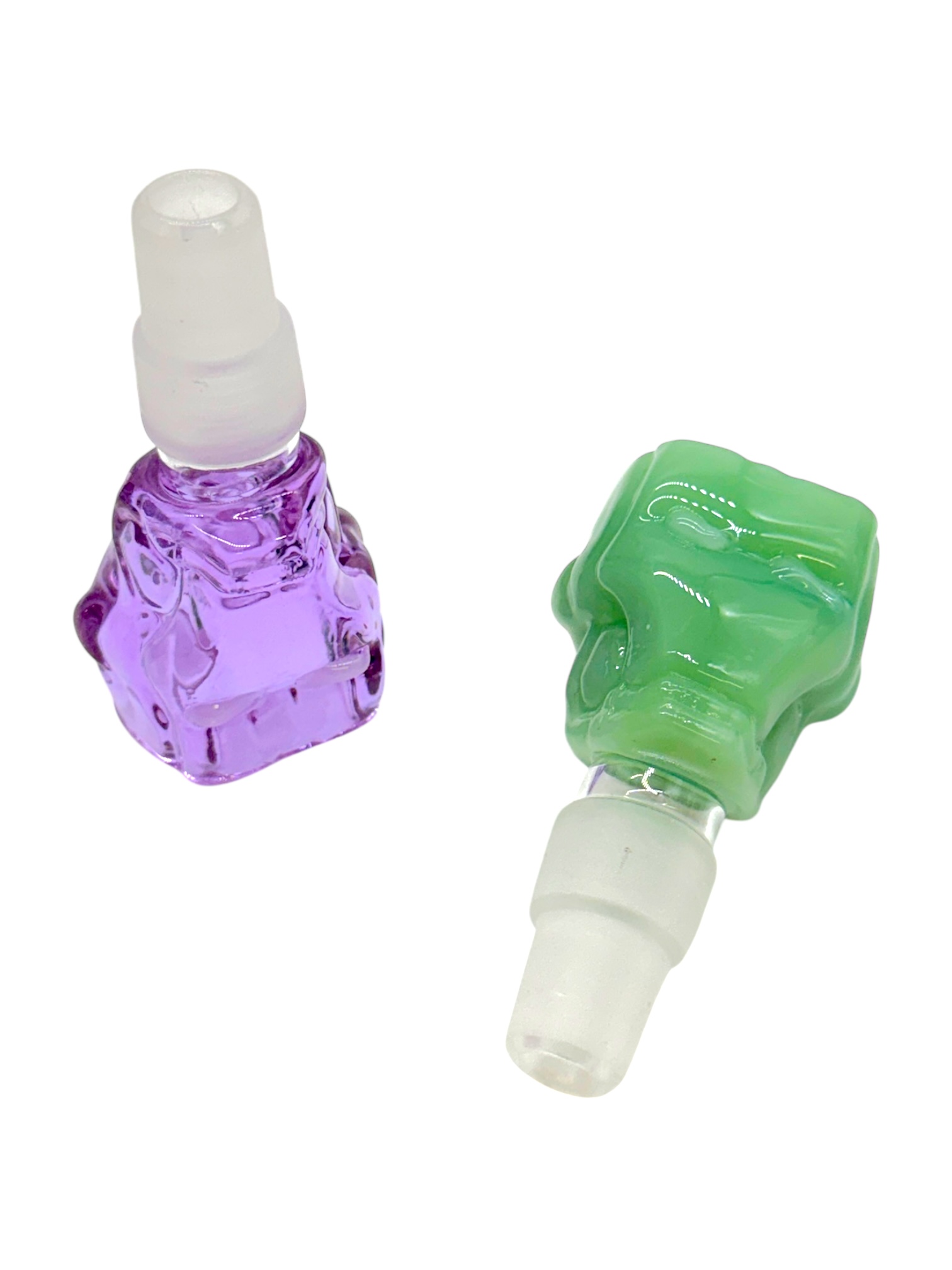 14MM/19MM GLASS MALE SLIDE BOWL DESIGN #9 - BAG OF 10